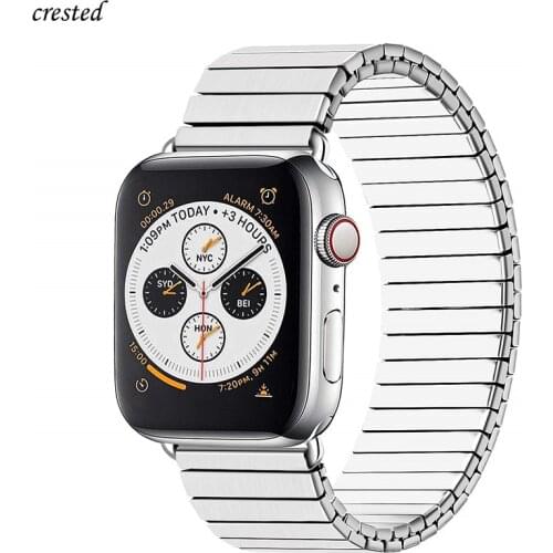Stainless Steel band for apple watch strap 44mm 40mm iWatch band 42mm 38mm Elastic Watchband Metal bracelet Apple watch 5 4 3 2