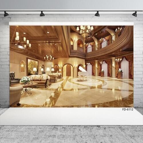 Luxurious Living Room Indoor Photo Backdrop Computer Printed Background Photography Props for Children Baby Portrait Photobooth