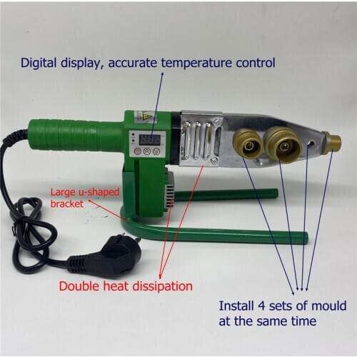 Free shipping digital temperature display controled PPR welding machine, plastic welder 20-32mm for weld plastic pipes