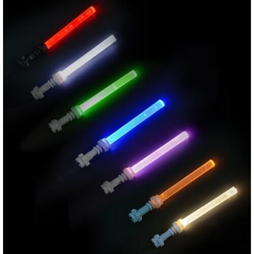 MTELE DIY LEDS Light Sword Powered By USB Port Light Saber for Star War Trooper Figure Blocks Toys
