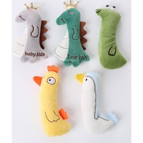 Traning Dogs Agility Toys Cat Teeth Toys Lovely Plush Animal Mint Kitten Teaser Playing Cat Interactive Pet Toy #3