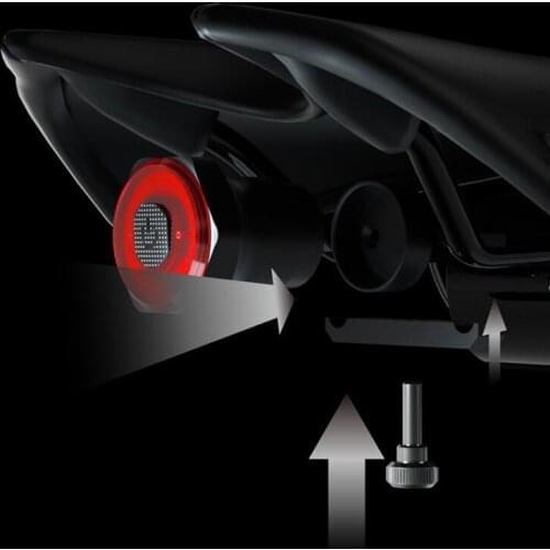 MEROCA Auto Start/Stop Flashlight for Bicycle Bike Rear Light Brake Sensing IPx6 Waterproof LED USB Charging Cycling Taillight