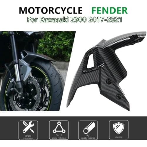 For Kawasaki Z900 2017 2018 2019 2020 Motorcycle Parts Carbon Fiber Front Tire Fender Splash Guard Front Wing Guard Fairing