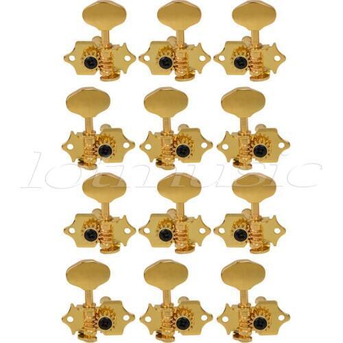 2Set Gold Guitar Tuning Peg Tuners Machine Head For sta-tite Replacement