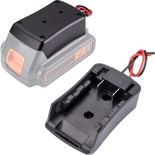 Battery Adapter for Black&Decker 20V Battery Power Wheels Adaptor Dock Power Connector Holder Power Mount with 14 Gauge Robotics