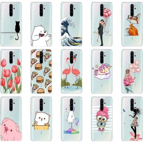 For Redmi Note 8 Pro Case cover phone Silicon soft coque For Redmi Note 8 Pro global redmi Note 8 pro bumper cases