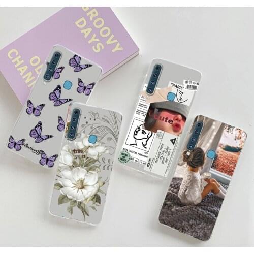 For Cover Samsung A9 2018 Case Transparent Clear Cute Soft Silicone Bumper Cases On Samsung Galaxy A9 2018 Phone Case Back Cover