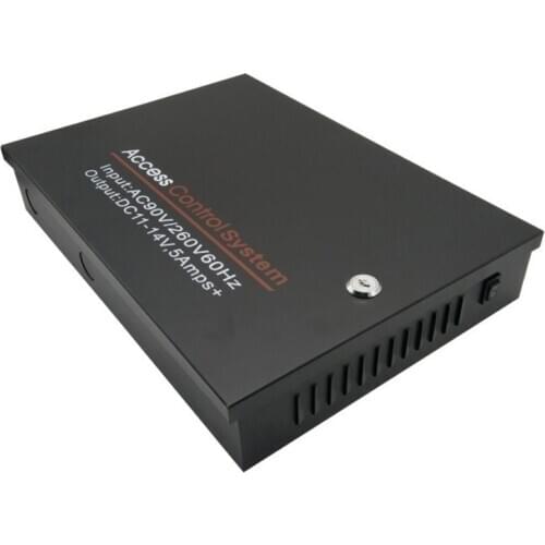 12V 5A door access gate controller lock power supply transformer box cabinet case ( with battery interface)