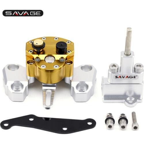 Steering Damper For YAMAHA MT09 MT-09 FZ09 FZ-09 Stabilizer With Mount Kit Bracket Motorcycle Accessories Safety