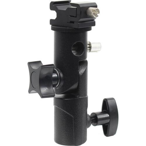 Type D Flash Hot Shoe Umbrella Holder Mount Bracket 3/8" Screw Adapter For SLR Camera Umbrella Stand Lamp Holder Bracket