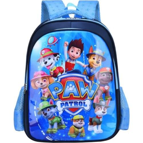 Paw Patrol Toys Kids Cartoon School Backpack 1 to3 Grades Boys Girls Bag Patrulla Canina Pupply Figure Print Gifts For Children
