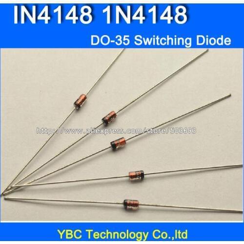 1000pcs/lot DIP 1N4148 IN4148 DO-35 Switching Diode Switch Diode