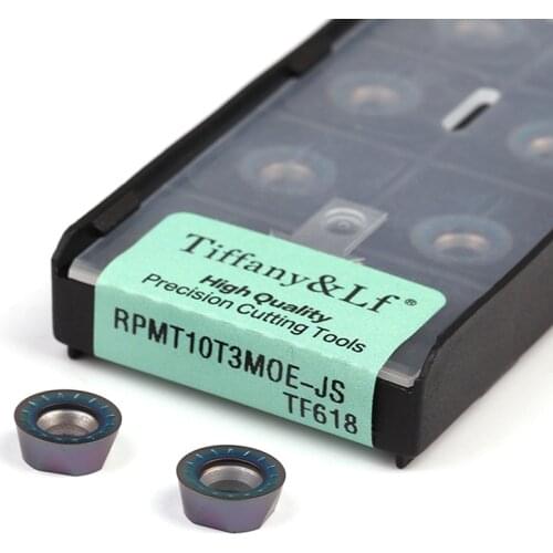 RPMT1003MOE-JS TF618 RPMT10T3MOE CNC Lathe Carbide Insert Milling Turning Tools Colorful Round Blade High Quality Machining Cut