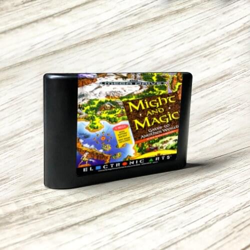 Might and Magic - Gates to Another World - EUR Label Flashkit MD Card for Sega Genesis Megadrive Video Game Console