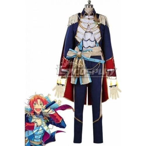 Ensemble Stars!!2 Leo Tsukinaga Crown and Comrades Uniform Suit Halloween Christmas Carnaval Party Outfit Cosplay Costume E001