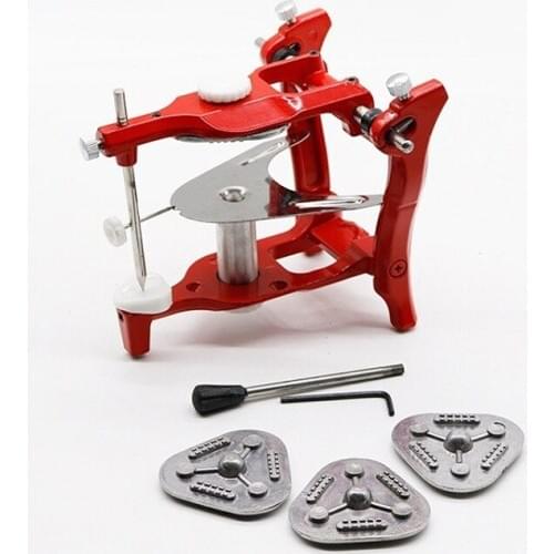 1set Red Dental Articulator Lab Surgical Dental Stainless Steel Dental Operating