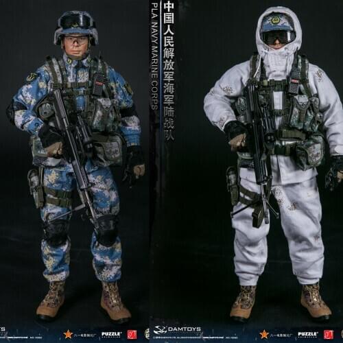 New Arrival DAMTOYS 78068 1/6 PLA NAVY MARINE CORPS 12'' Male Soldier Figure Whole Set for Collection