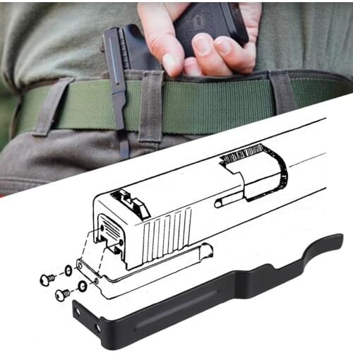 Hunting Accessories Gun Belt Clip for Glock Slide Holster Glock 17 19 22 26 27 28 30S 31 32 33 34 35 36 Carry Pistol Clip Slides