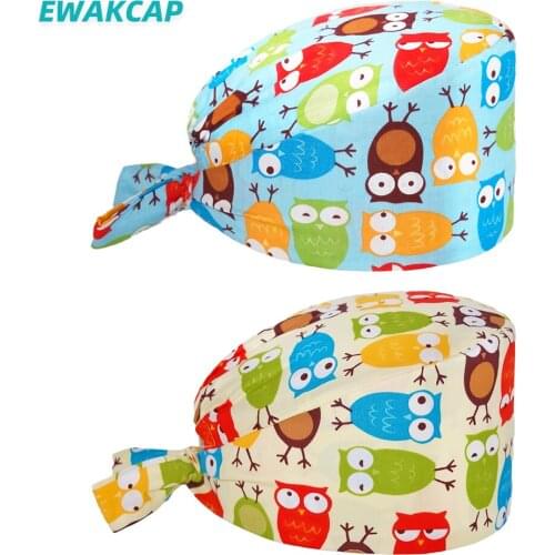 Women surgicals caps sweat-absorbent beauty salon pet grooming cap scrubs cap health dust hats lab scrubs caps