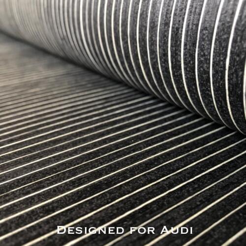 Black Ebony Technical Veneer Sliced Wood Engineering Veneer E.V.for Audi 63cm x 2.5m Straight Grain Striped Q/C