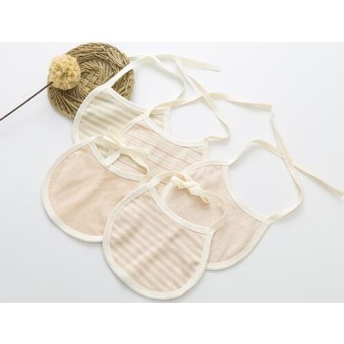 10Pcs Newborn Baby Saliva Towel Baby Bibs Anti-drop Rope Super Absorbent Infant Cotton Bandana Dribble Bib Scarf Newborn Feeding