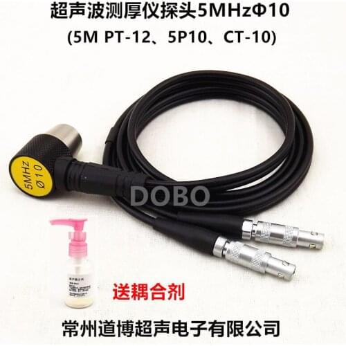 Ultrasonic Thickness Gauge Probe 5MHZ10 PT-12 PT-08 PT-06 ZT-12 High Temperature Probe GT12