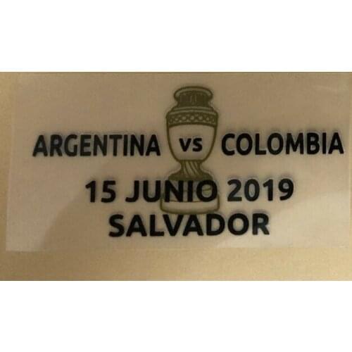 2019 Copa America Argentina Match Details Argentina Vs Paraguay and Argentina Vs Colombia Matchday Details Soccer Patch Badge