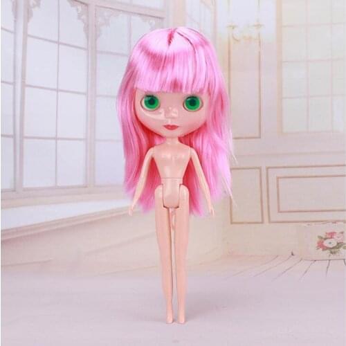 31cm Nude Blyth Doll Fashion Dress Up Ball Jointed Dolls BJD for Girl Colour Hair DIY Make Up Doll Toys for Girls 1/6 DIY Toys