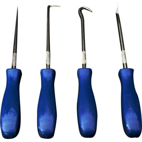 4Pcs Car Pick and Hook Set O Ring Oil Seal Gasket Puller Remover Craft Hand Tool Auto Repair Tool Remover Pick Hooks Tool Set