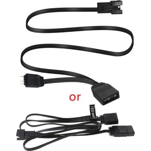 ARGB 5V 3 Pin Extension Cable AURA MSI Motherboard Splitter Adapter for 5V Halos