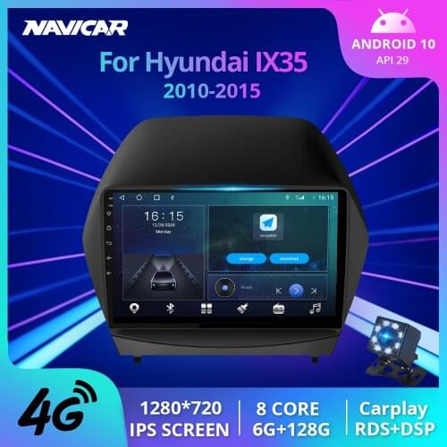 2DIN Android 10.0 Car Radio For Hyundai Tucson 2 IX35 2009-2015 Car Multimedia Video Player Navigation GPS Android No 2din 2 Din