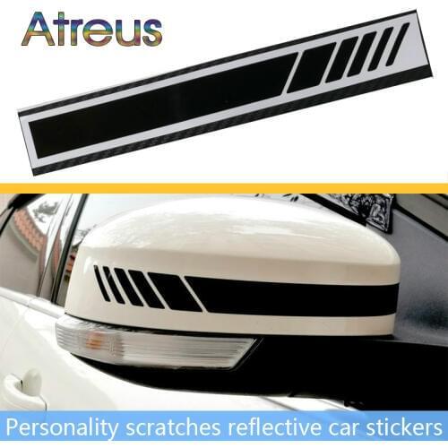 Car Sticker Rearview Mirror Side Stripe Car Body Decals for Suzuki Audi A4 B6 VW Passat B5 B7 Skoda Octavia A7 Renault Megane 2