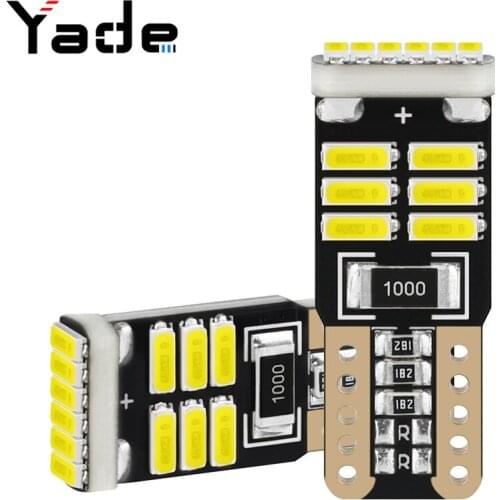 Automobile led width indicator decoding T10 4014 18smd highlight license plate lamp reading lamp