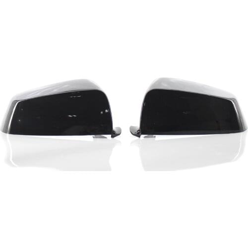 Car Side Rearview Mirror Cover Gloss Black for BMW E60 08-10 F10 Left&Right ABS