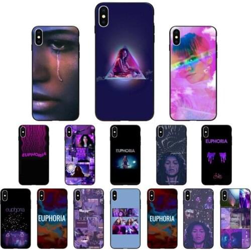 FHNBLJ TV series Euphoria soft cover Phone Case for iphone 11 Pro Max X XS MAX 6 6s 7 8 Plus 5 5S 5SE XR SE2020