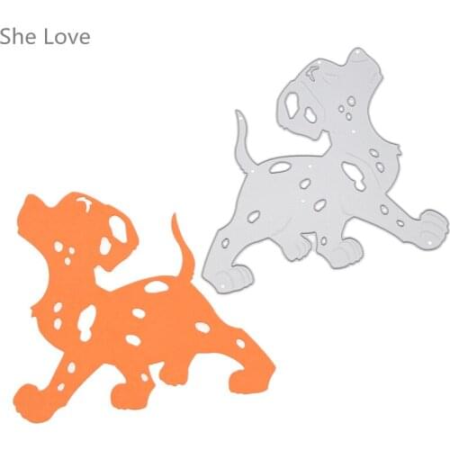 Chzimade Dog Metal Cutting Dies Stencils for DIY Scrapbooking Album Decorative Embossing DIY Paper Cards