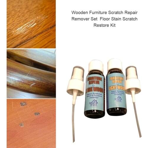 Wooden Furniture Scratch Repair Remover Set Floor Stain Scratch Restore Kit Two Bottles Of Liquid 40ml