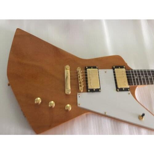 Free delivery / rosewood fingerboard wood primary color high quality heteromorphic Guitar / customizable Chinese electric guitar