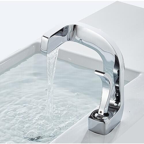 ELLEN Hot Cold Bathroom Basin Sink Faucets Black Deck Mount Water Mixer Faucet Crane Tap Torneira ELF1456