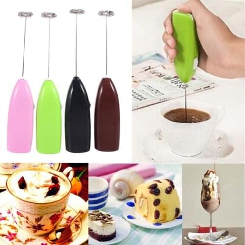 Fashion Hot Drinks Milk Frother Foamer Whisk Mixer Stirrer Egg Beater Electric Mini Handle Cooking Tools High Quality