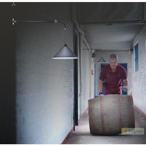 Factory Porch Hanging cable wall lamp with metal Lampshade Wall Sconce Mediterranean Style Led Wall Fixtures for Study Hallway