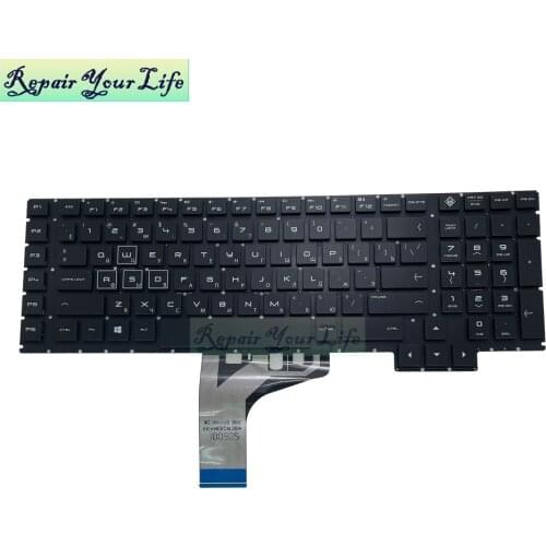 Genuine New Backlit Russian Keyboard for HP Omen 17-an 17-an00 Series White Gaming Laptop Keyboard Backlight Colorful TPN-Q195