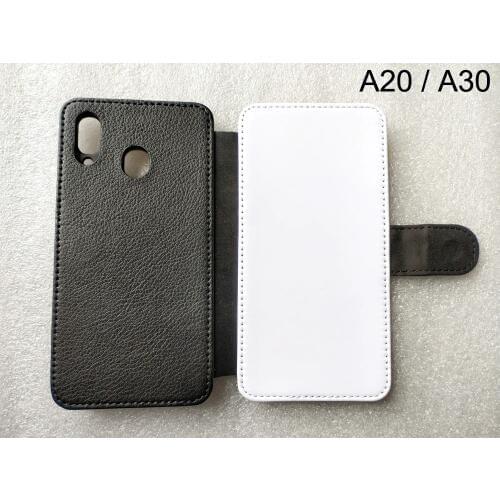 Sublimation phone case for samsung galaxy A20 A30 A40 A70 Flip Leather phone case + tpu case + printable blank polyester cloth