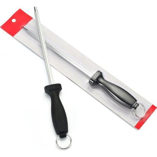 Grinder Oval Diamond Knife Sharpening Steel Rod Sharpener 31.5cm With ABS Handle Professional Knife Sharpener Kitchen Tools