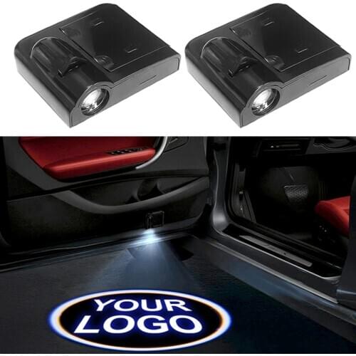 2PC Universal Wireless Car Door LED Welcome Light No Drilling Laser Phantom Projection Lamp Light Custom picture