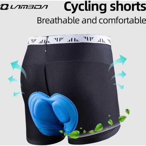 LAMBDA 3D Cycling Shorts Men Women Bicycle Shockproof Elasticity Breathable Underpants Mountain Road Bike Fashion Equipment