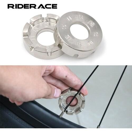 Bicycle Spoke Nipple Wrench 8 Way Groove Tightness Adjustment Bike Wheel Rim Adjuster Durable Portable Repair Tools Accessories