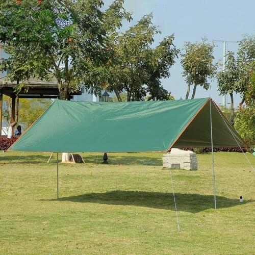4x3m 3x3m Awning Waterproof Tarpaulin Tent Ultra-light Garden Canopy Shade Outdoor Camping Hammock Rainproof Fly Beach Awning