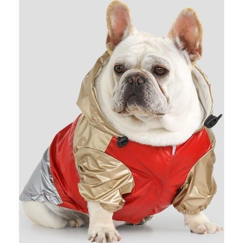 Dog Winter Jacket French Bulldog Rain Coat Puppy Dog Costume for Small Dogs Waterproof Chihuahua Windbreaker Yorkies Clothing