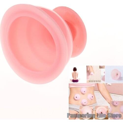 1PCS Pink Traditional Cupping Jar Chinese Therapy Vacuum Suction Massage Medical Body Care Cup For Health Care Tools